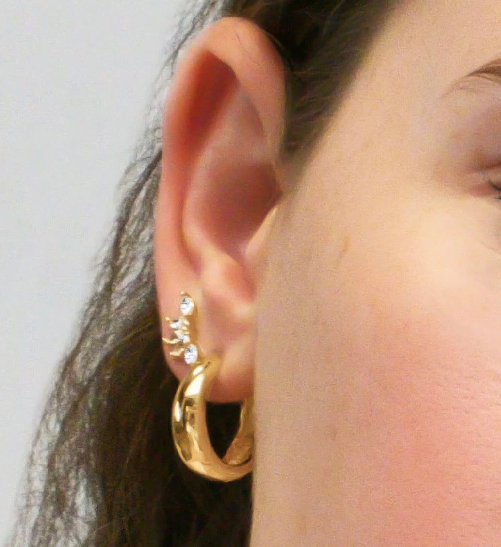 Marquise Signature Studs - 18K Gold PVD
