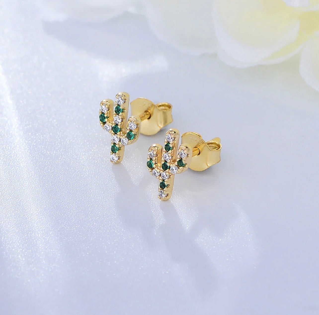 The Succulent Stud - 18K Gold PVD