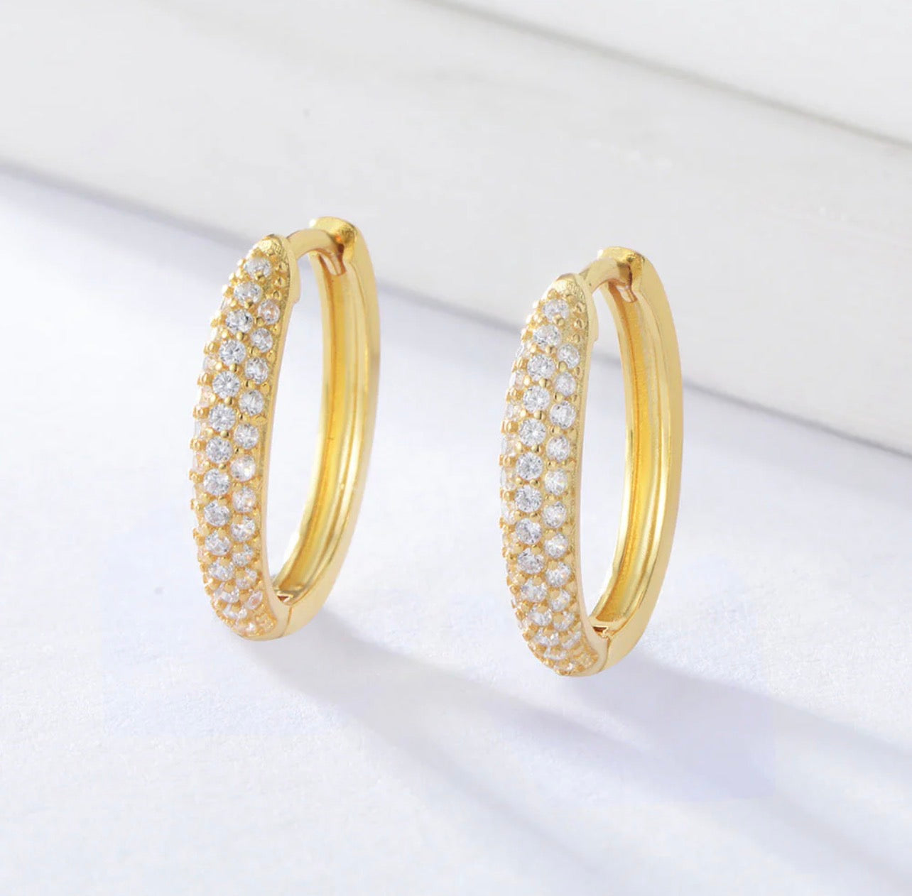 The Ritz Hoops - 18K Gold PVD