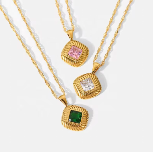 Pure Radiance Necklace - Tarnish free, Waterproof, Hypoallergenic, 14k PVD Gold Plated