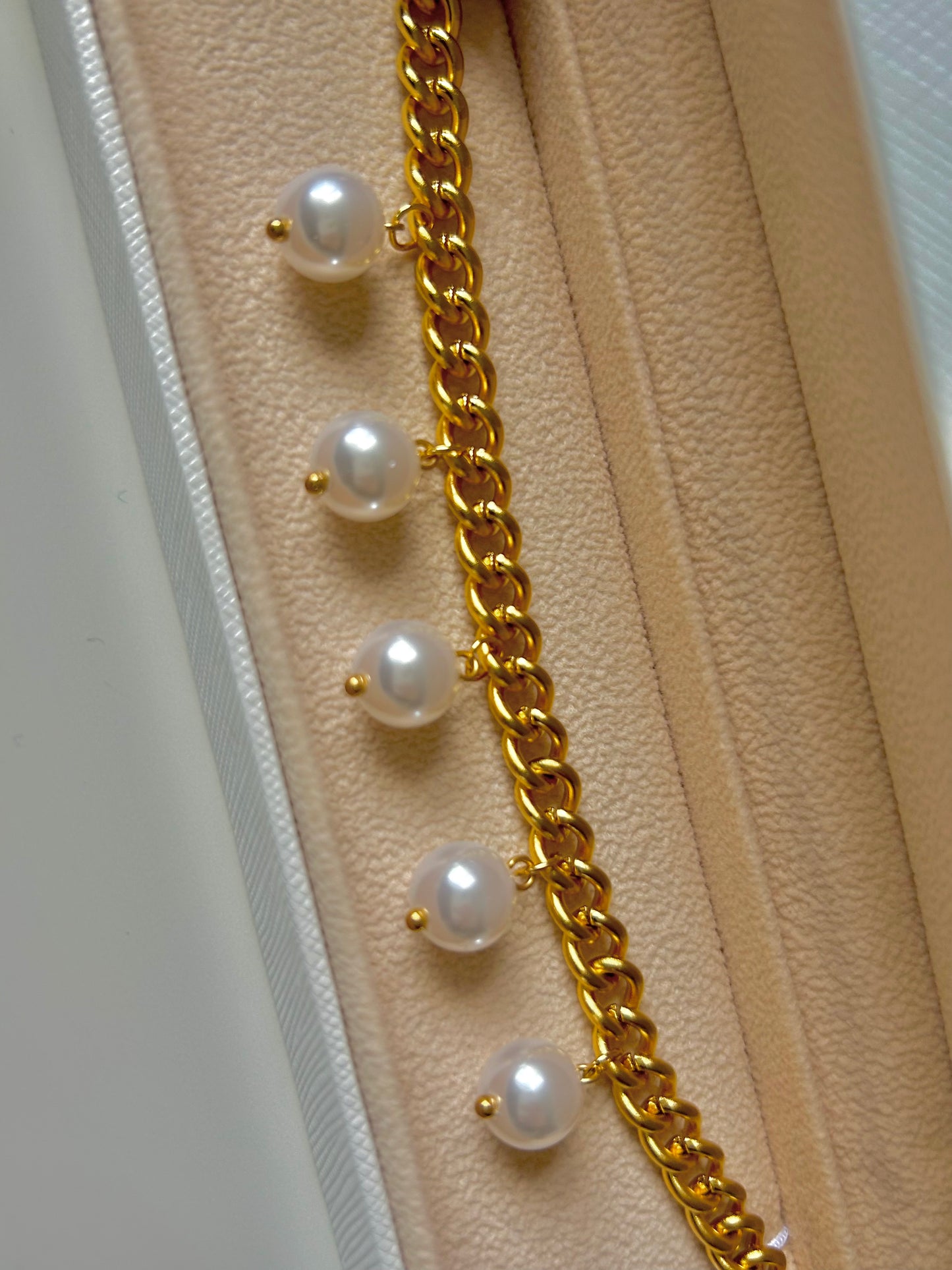 pearla gold bracelet micha jewelry