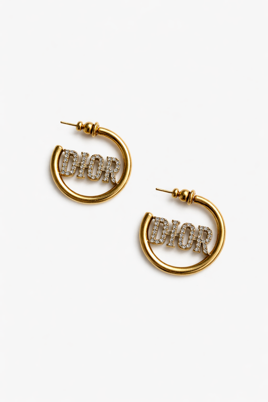 Golden Muse Hoops Dipped in Gold