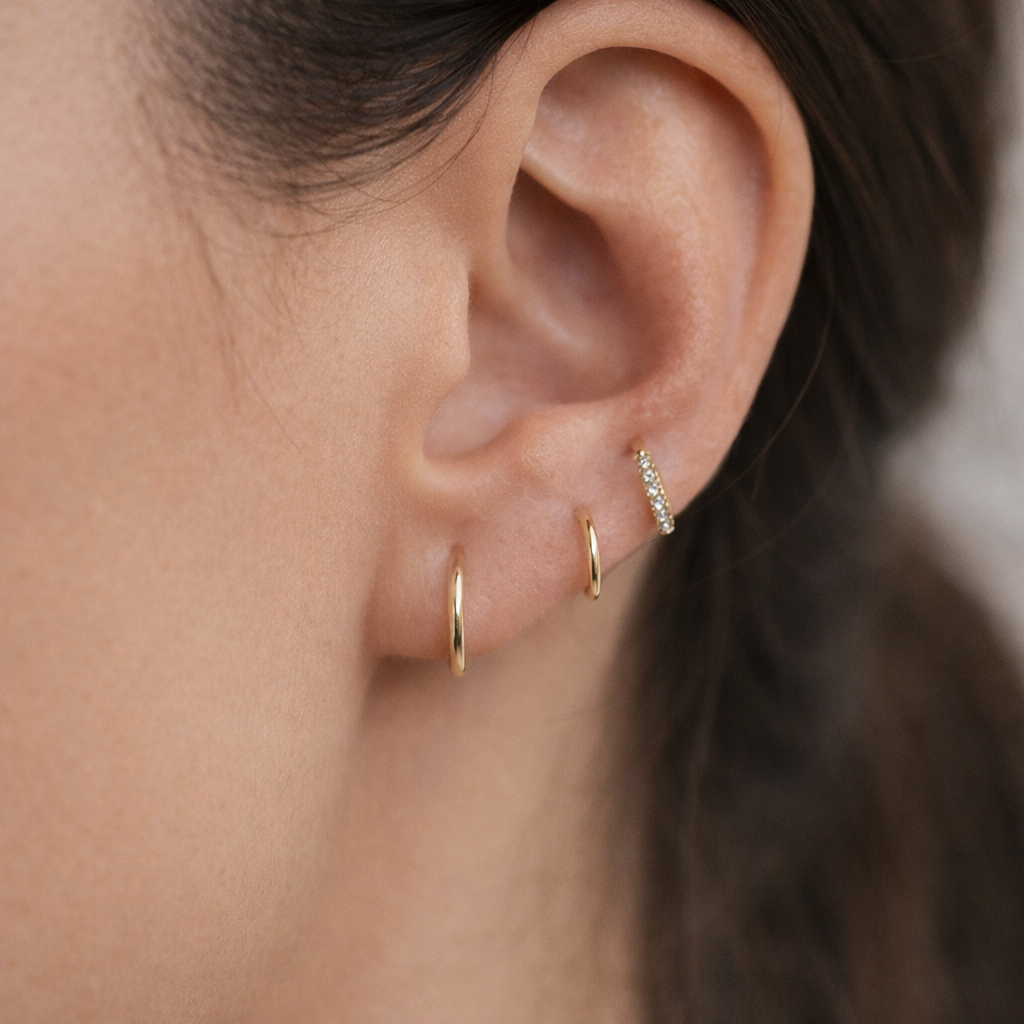 Timeless Mini Hoops - 18K Gold PVD