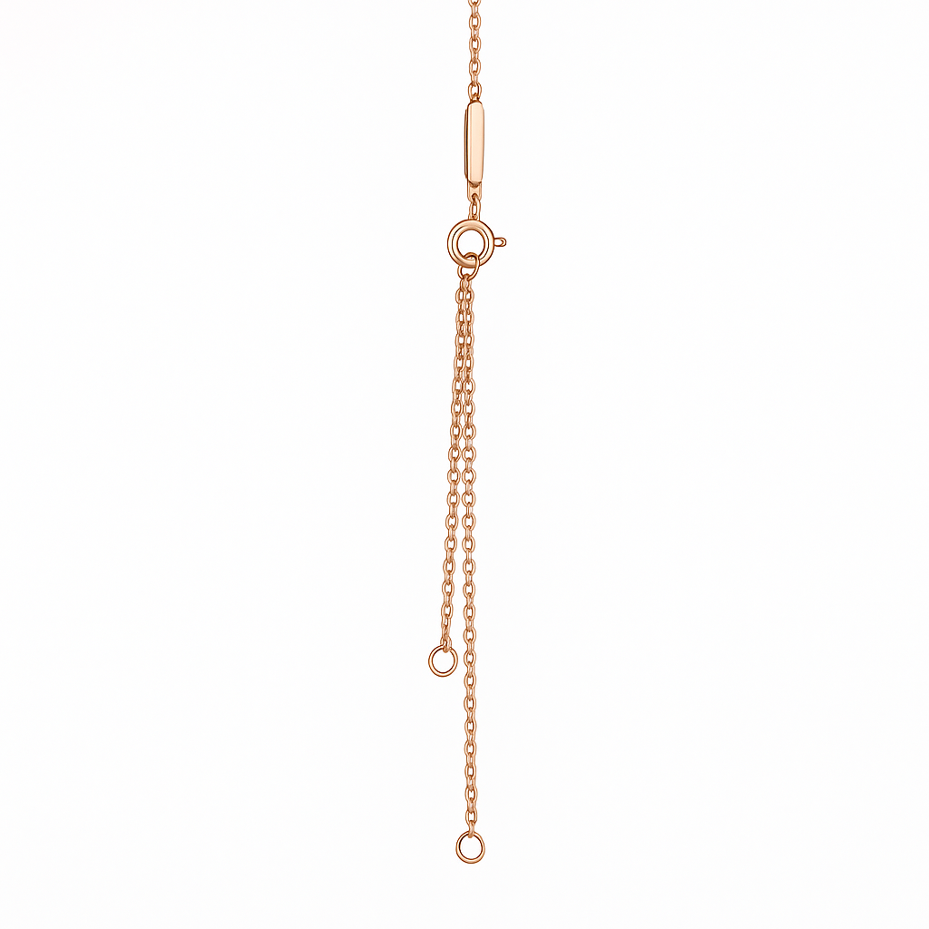 Knot of Love Necklace - Rose Gold
