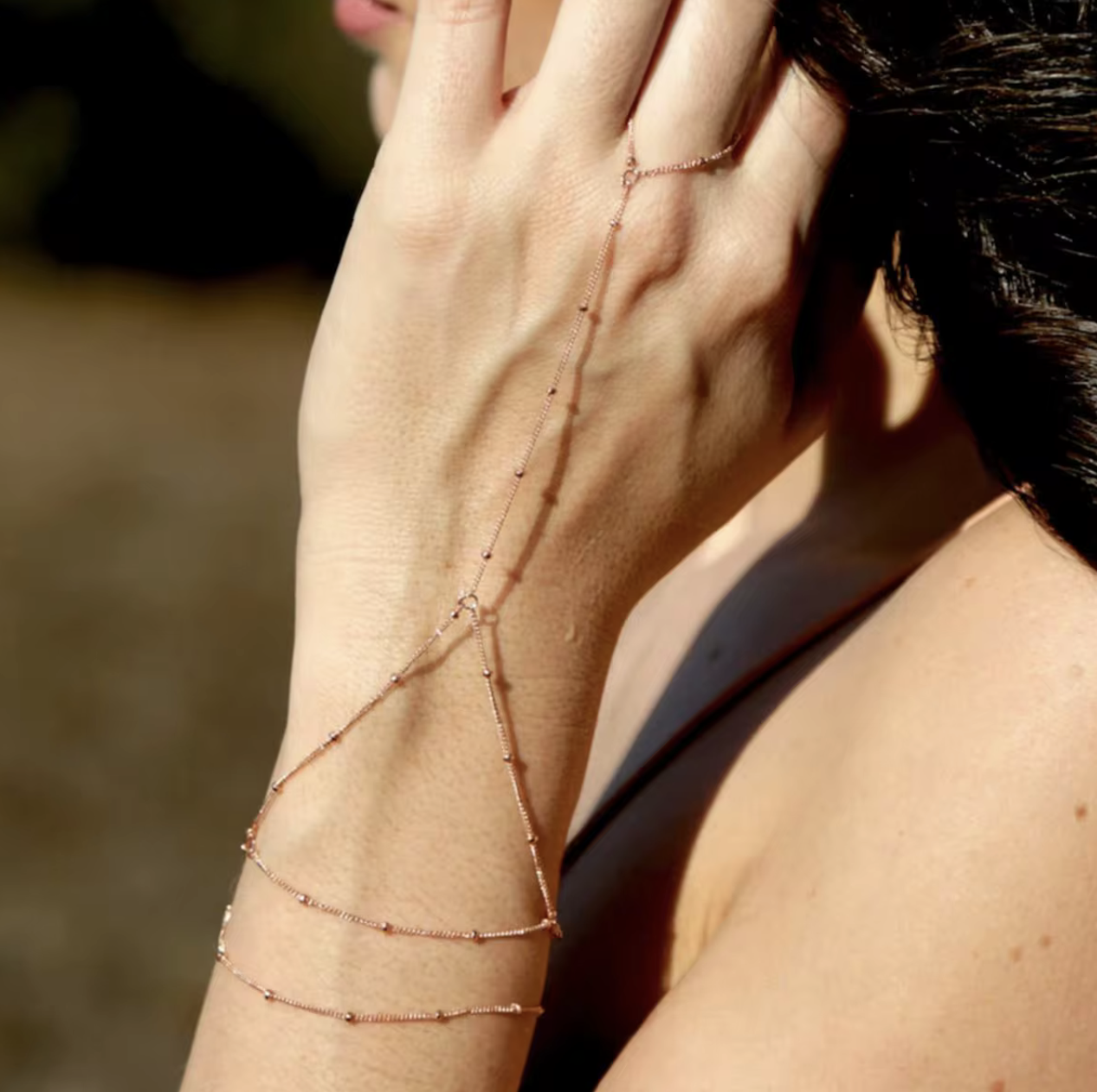 Golden Link Bracelet Waterproof & Hypoallergenic