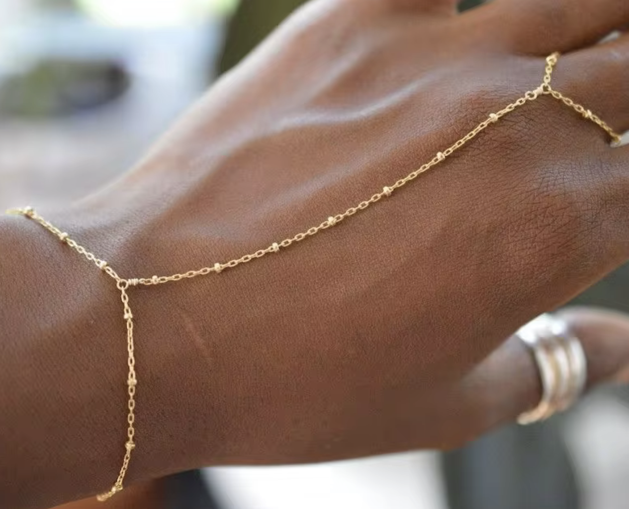 Golden Link Bracelet Waterproof & Hypoallergenic