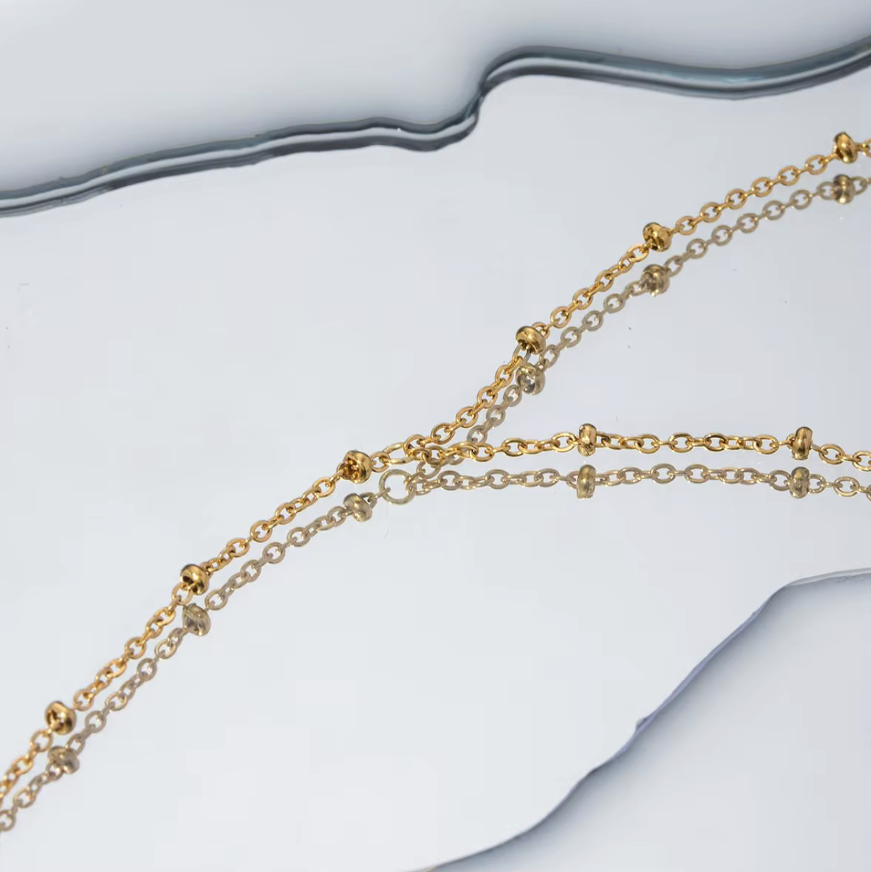 Golden Link Bracelet Waterproof & Hypoallergenic