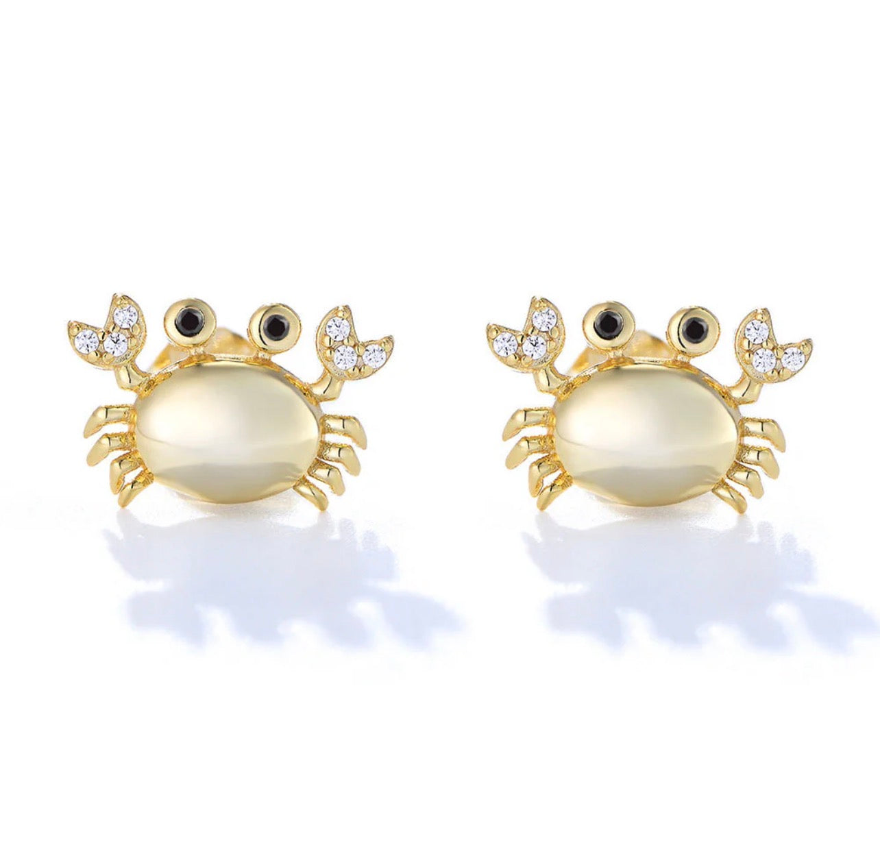 Crabby Cuties Studs - 18K Gold PVD