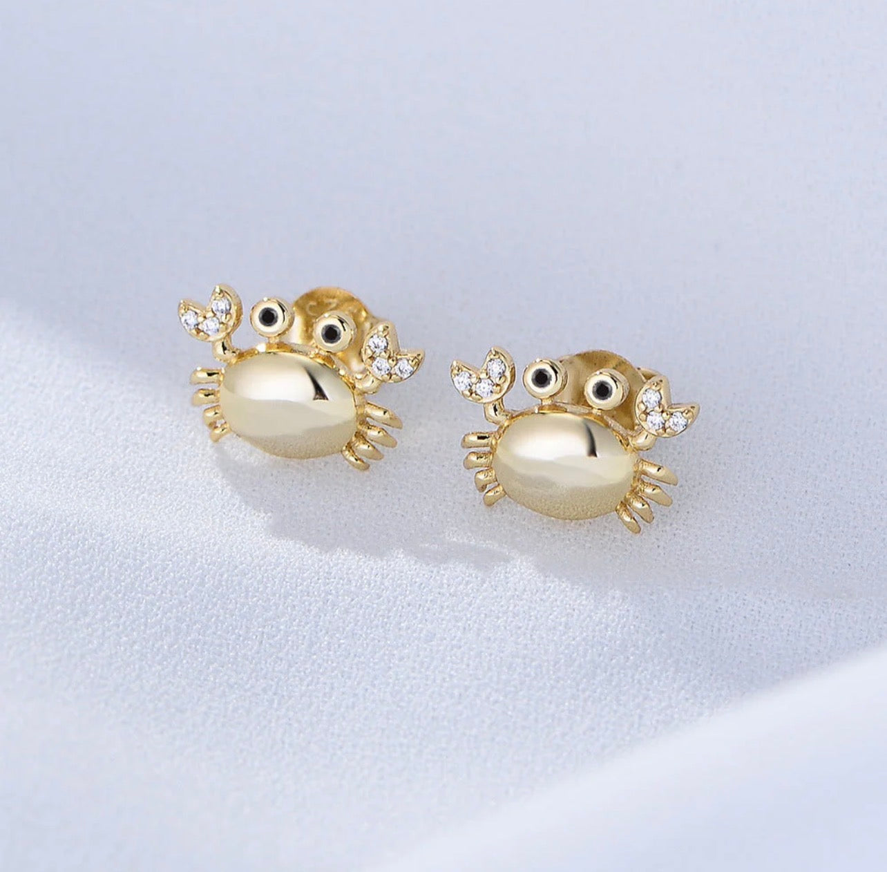 Crabby Cuties Studs - 18K Gold PVD
