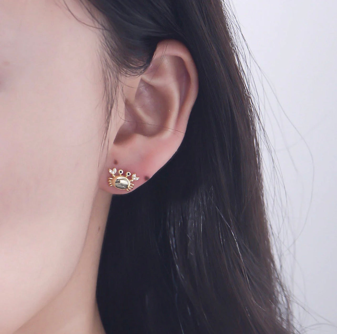 Crabby Cuties Studs - 18K Gold PVD