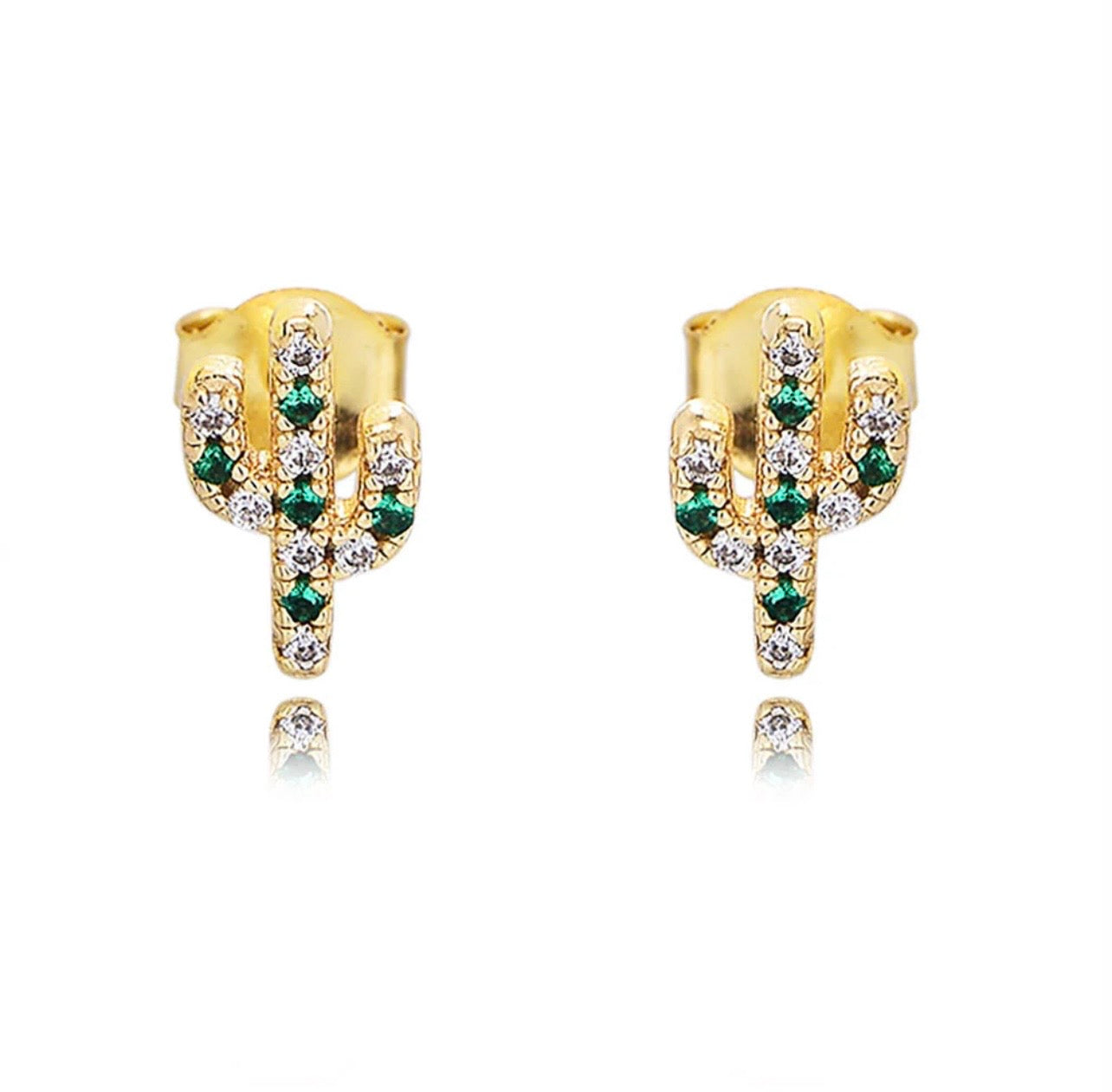 The Succulent Stud - 18K Gold PVD