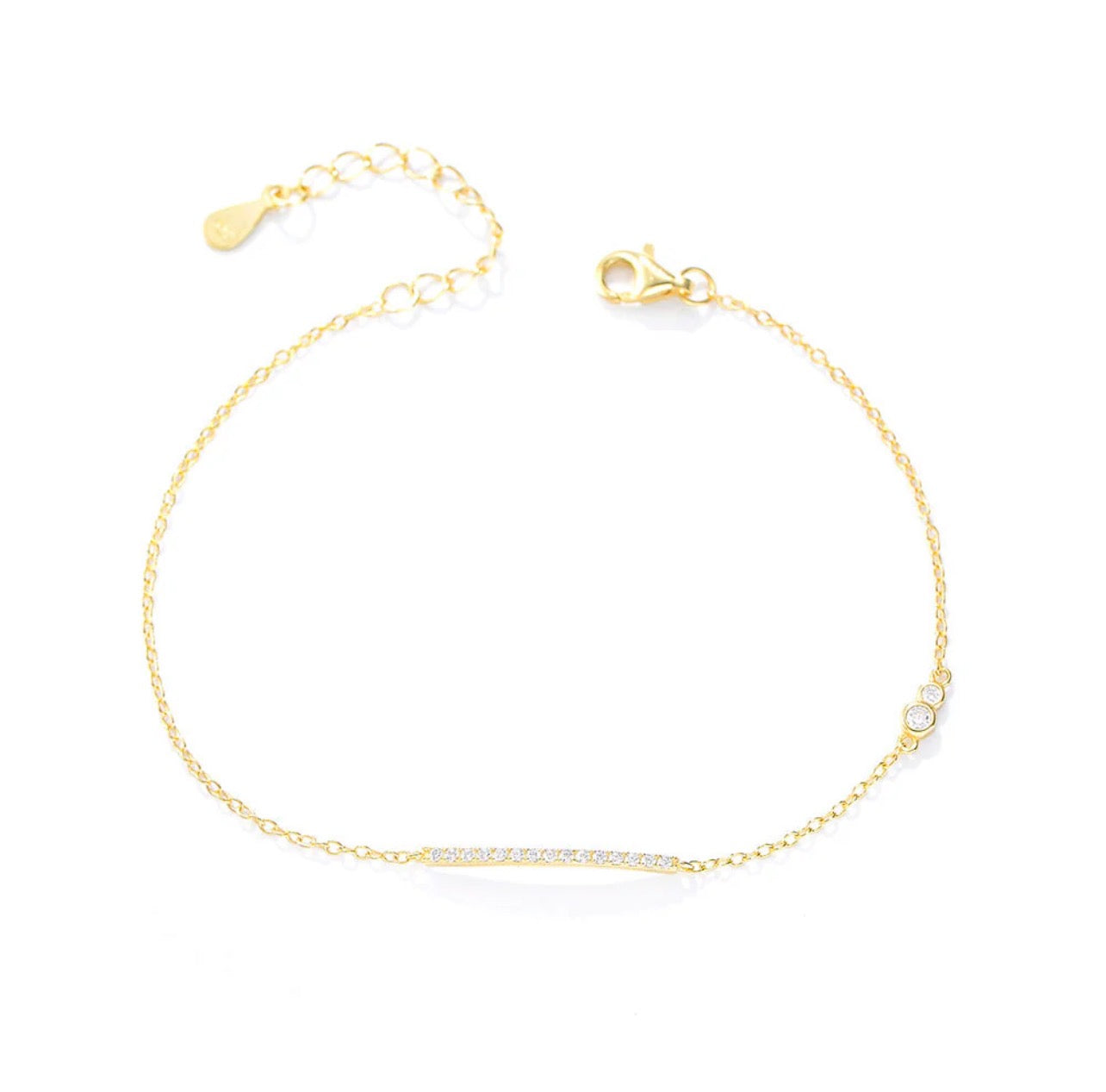 Seamless Sparkle Bracelet - 18K Gold PVD