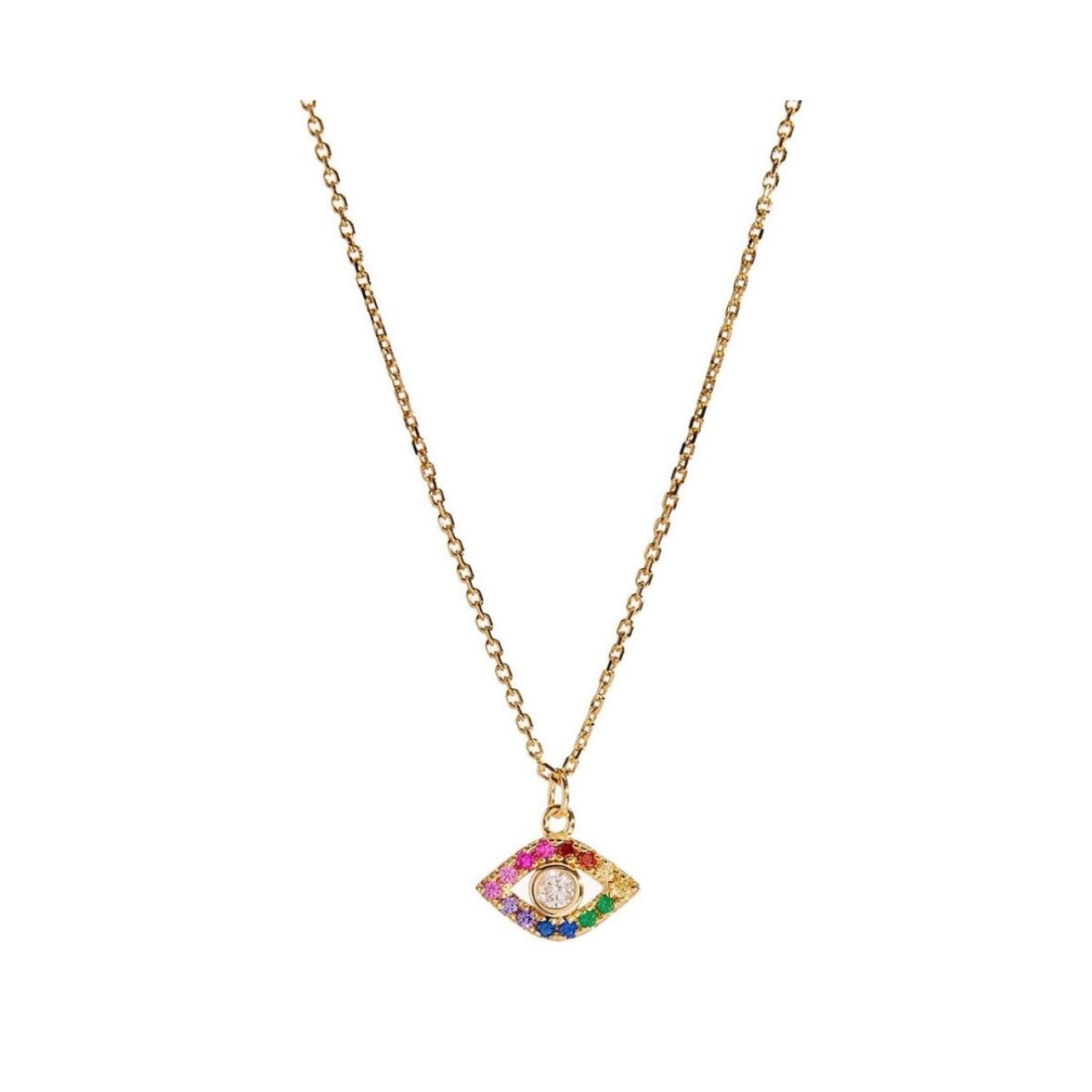 Prism Protector Necklace - 18K Gold PVD