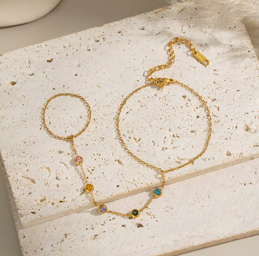 Celestial Spectrum Link Bracelet Waterproof & Hypoallergenic