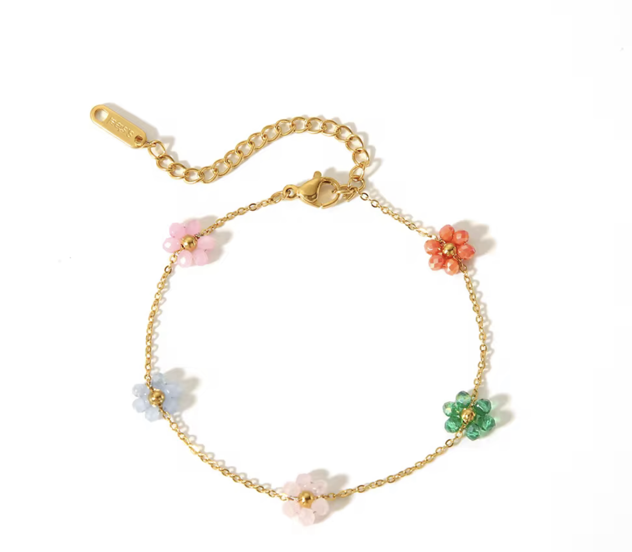 Bloomette Bracelet - PVD gold finish, Waterproof, hypoallergenic & tarnish proof