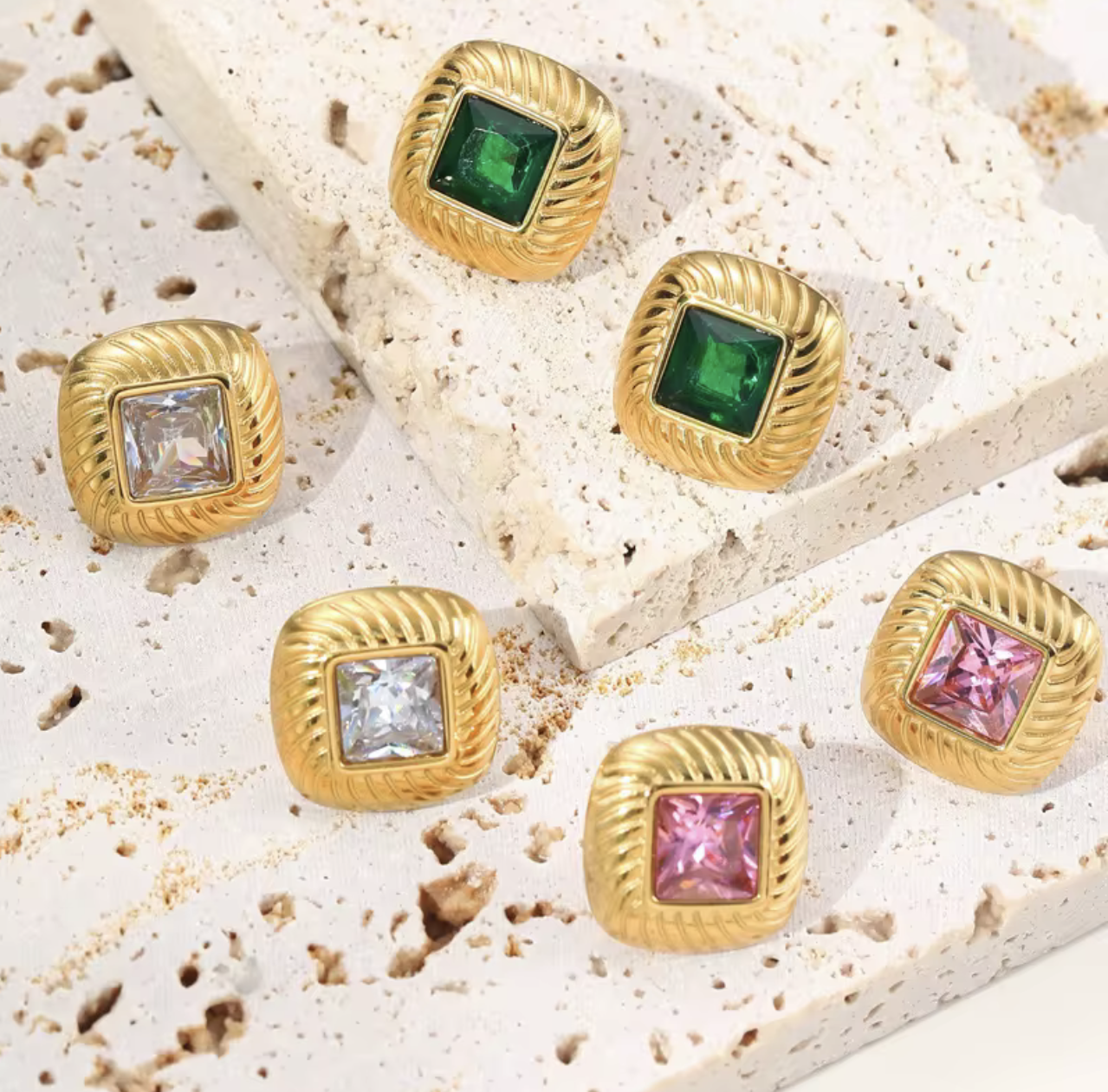 Pure Radiance Earrings - Tarnish free, Waterproof, Hypoallergenic