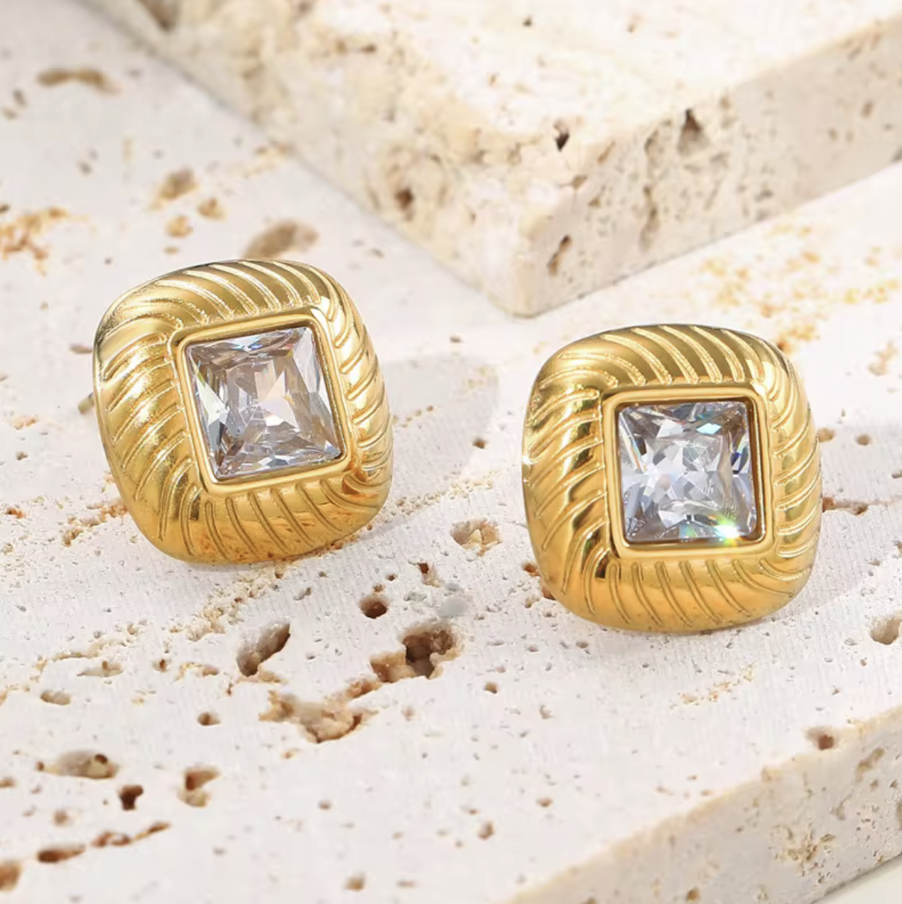 Pure Radiance Earrings - Tarnish free, Waterproof, Hypoallergenic