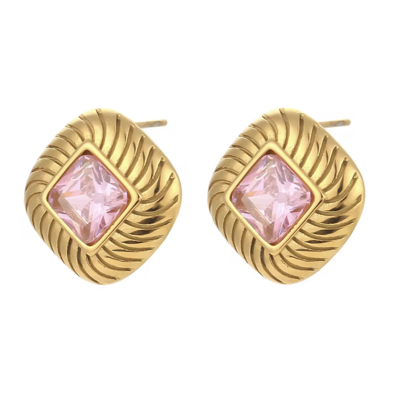 Rose Lumiere Earrings - Tarnish free, Waterproof, Hypoallergenic