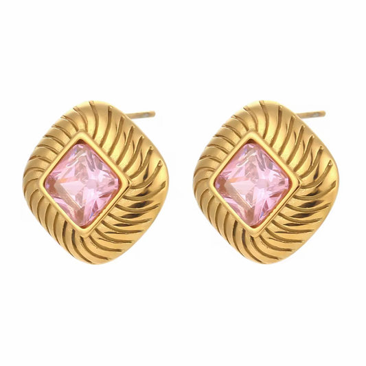 Rose Lumiere Earrings - Tarnish free, Waterproof, Hypoallergenic