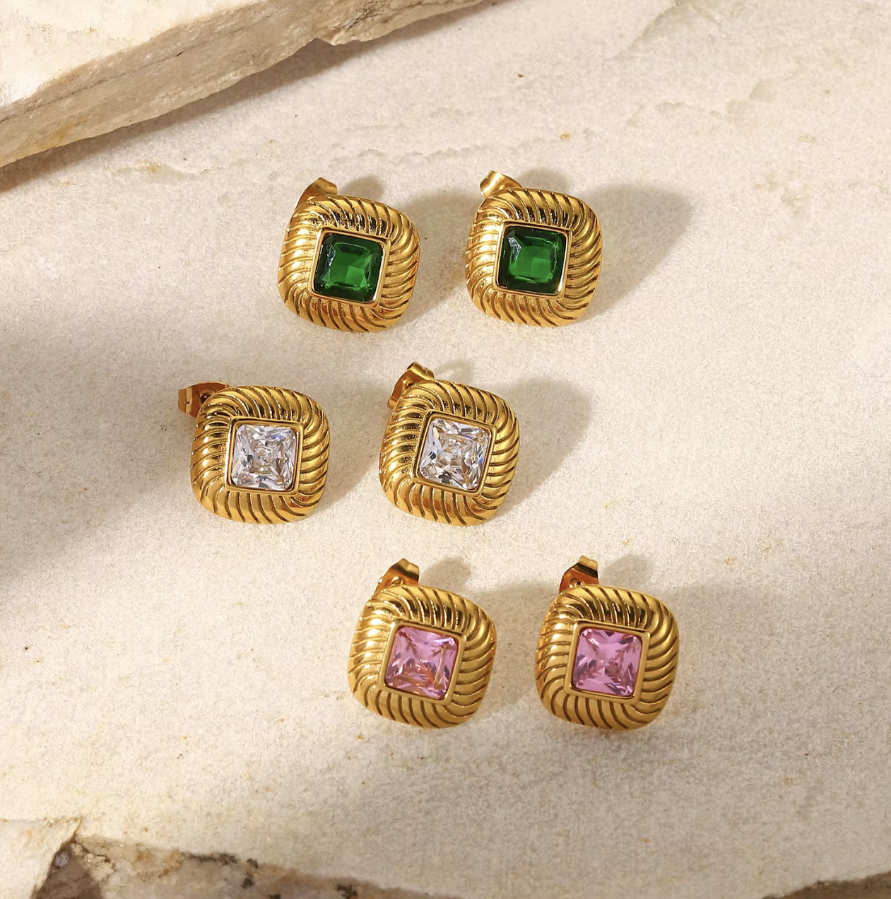 Pure Radiance Earrings - Tarnish free, Waterproof, Hypoallergenic