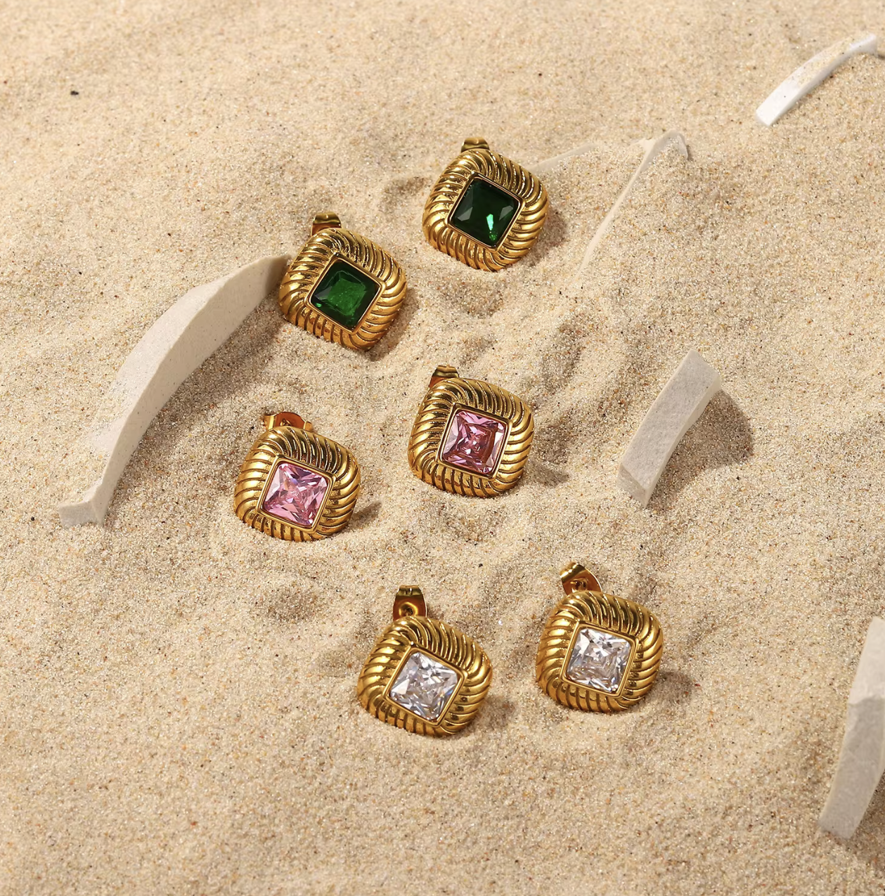 Pure Radiance Earrings - Tarnish free, Waterproof, Hypoallergenic