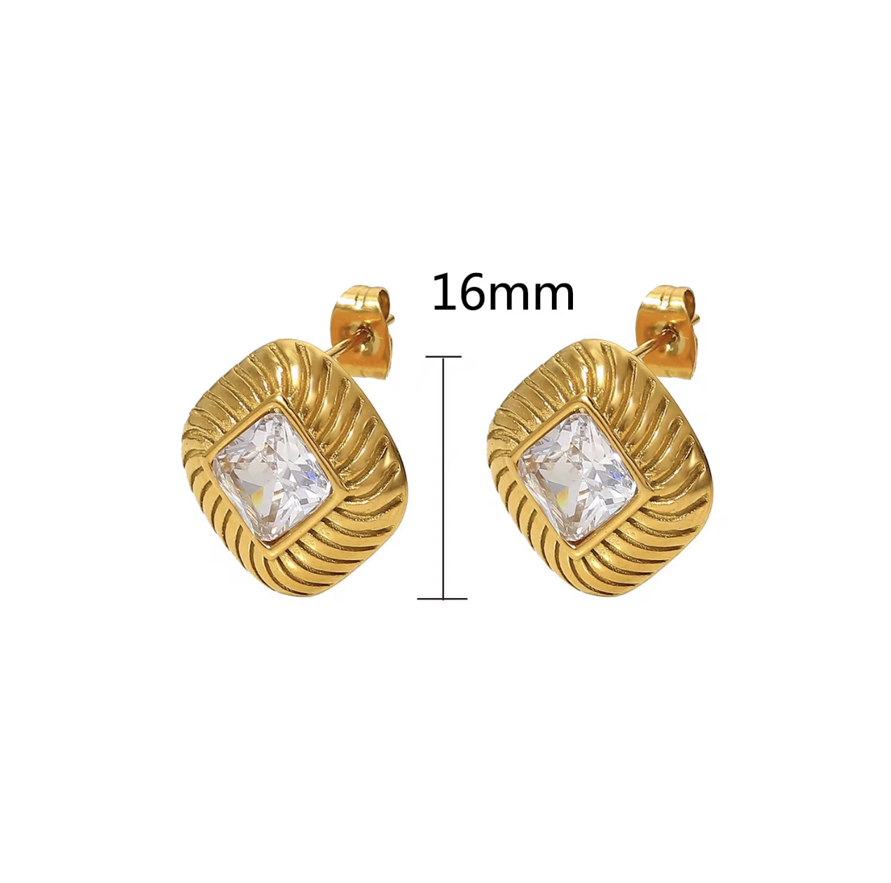 Pure Radiance Earrings - Tarnish free, Waterproof, Hypoallergenic