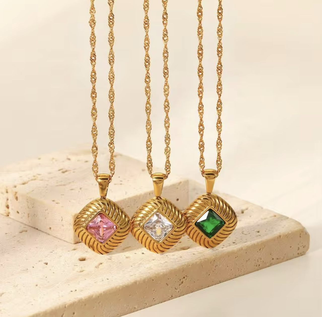 Eden Glow Necklace - Tarnish free, Waterproof, Hypoallergenic, 14k PVD Gold Plated