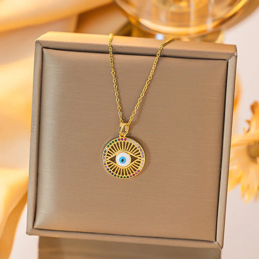 Eye of the Rainbow Necklace