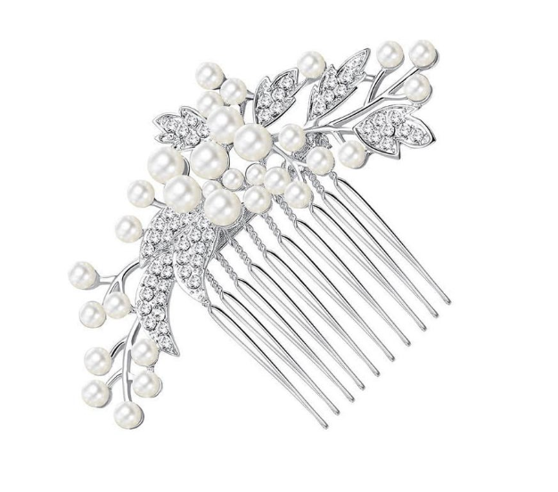 Leaf & Pearl Comb